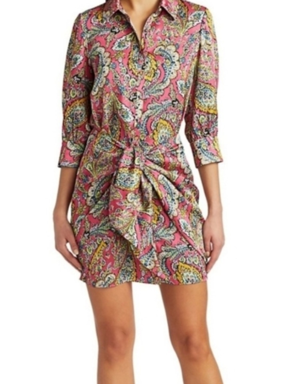 Cinq A Sept Pink Paisley Dress
